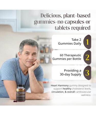 Heart Harmony Berberine Supplement Gummies with Ceylon Cinnamon High Potency berberine with Ceylon cinnamon for Metabolism Blood Sugar Support Healthy Lipid Balance Circulatory Wellness - Buy Online on GoSupps.com