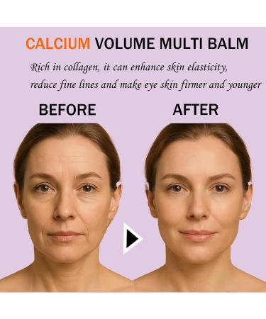 2 Pcs Calcium Multi Balm Calcium Volume Multi Balm Korean Collagen Moisturizing Stick for Anti-Aging Hydrating & Firming Treatment with Vitamin E Suitable for Eyes Face Neck All Skin Types - Buy Online on GoSupps.com
