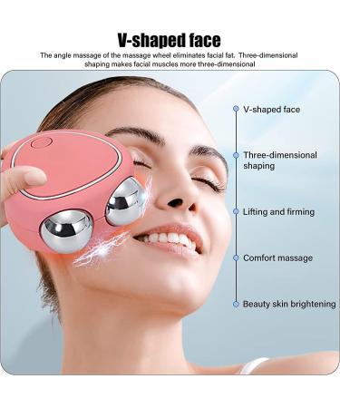 2023 Mini Microcurrent Face Lifting Massager - Skin Tightening Care for Women and Men - Wrinkle Removal Device (Pink) - Buy Online on GoSupps.com