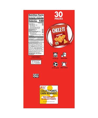Cheez-It Original Baked Cheese Crackers - 30oz Bag (30 Packs) | Perfect Office and Kids Snack - Buy Online on GoSupps.com