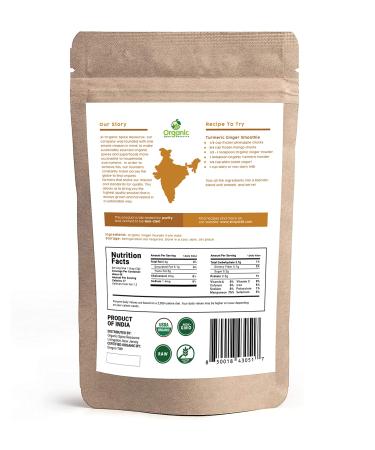 Organic Ginger Powder 8 oz (226g) from India | Resealable Kraft Bag | USDA Organic & Non-GMO Verified | SHOPOSR Approved - Buy Online on GoSupps.com