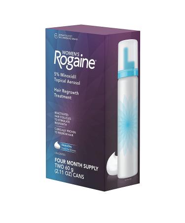 Women's Rogaine 5 Minoxidil Foam for Hair Regrowth - 4-Month Supply - Buy Online on GoSupps.com