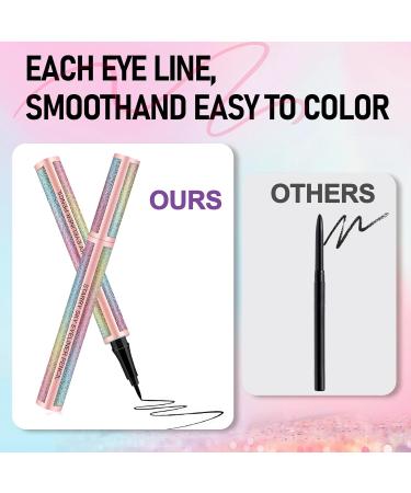 EHIOG Waterproof Eyeliner Black Liquid Eyeliner Antimodal Formula Soft Makeup Gift for Women and Girls Black - Buy Online on GoSupps.com