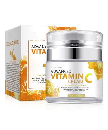 Vitamin C Cream Vitamin C Face Cream With Nicotinamide & Hyaluronic Acid Vitamin C Moisturizer For Face Anti Aging Vitamin C Face Cream For Reduces Wrinkle Fine Lines & Tightening Skin