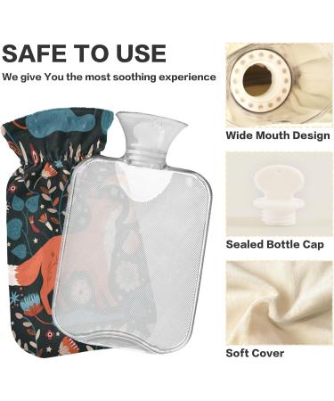 Shop Naanle Moon Fox Hot Water Bottle - 1L Transparent Heating Bag for Pain Relief & Cold Therapy | International Shipping - Buy Online on GoSupps.com