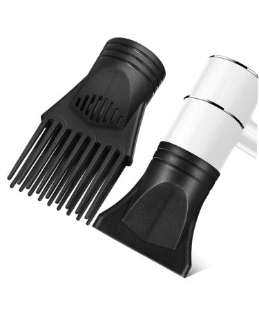 OHPHCALL 2 Pcs Hair Dryer Nozzle Accessory for Hairdryer Blow Dryer Part Hair Dryer Concentrator Attachment Hair Dryer Smoothing Nozzle Flat Hair Dryer Attachment Blow Dryer Comb Attachment