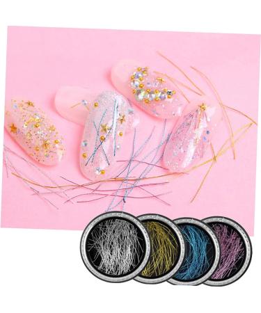 POPETPOP Manicure Wire 16 Boxes Nail Metal Threads Manicure Metal Threads Nail Ornaments Manicure Ornaments Nail Threads Nail Striping Tape Nail Metal Wire Adhesive Tape Charm Alloy - Buy Online on GoSupps.com