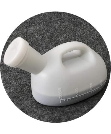 urinalMale Portable Urine Bottles for Men 2000ML Male Urinal Portable Mens Potty Pee Bottle Collector Travel Toilet (Color : White) (Color : Beige) (Color : OneColor)