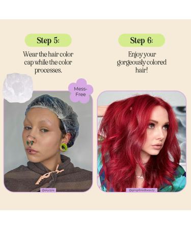 INH Hair Dye Kit - Complete Set with Bowl Brush Gloves & Clips for Tinting Bleaching & Highlighting | International Shipping Available - Buy Online on GoSupps.com