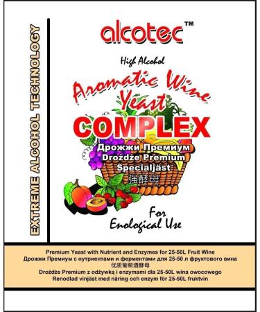 5X Alcotec Aromatic Complex Turbo Wine Yeast with Pectic Enzyme - Buy Online on GoSupps.com