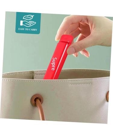 Partykindom 2 STK Travel Toothbrush Set - Collapsible Manual Toothbrushes for Couples | Perfect for Camping & Travel with Detergent Case - Buy Online on GoSupps.com