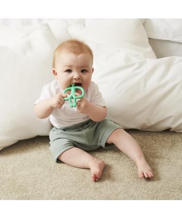 Matchstick Monkey Antimicrobial Silicone Teether & Gel Applicator - BPA Free, Easy-to-Grip, Green Monkey Design - 11cm, 3 Months+ | Shop Now! - Buy Online on GoSupps.com