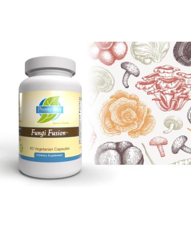 Priority One Vitamins Fungi Fusion 60 Capsules - Organic Mushroom Blend - Buy Online on GoSupps.com