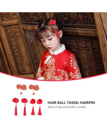 2 Sets New Year Hairpin Christmas Goodie Bag Filler Tassel Hair Clip Girls Hair Barrettes Chinese Hairpin Tassel Boutique Hair Clips Kids Hair Pins Fabric Vintage Child Candy Bag - Buy Online on GoSupps.com