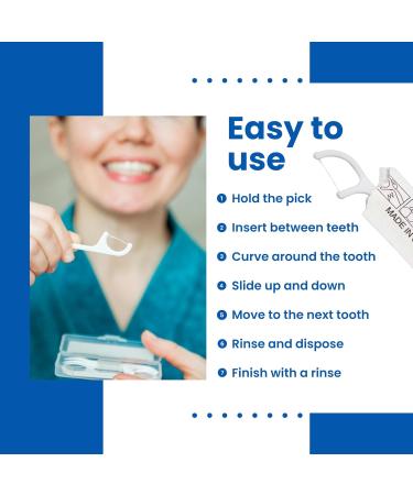 Dental Floss Picks (Pack of 10) - Soft No Break & No Shred Travel Flossers for Adults & Kids - Ultimate Oral Care for Teeth Cleaning & Plaque Removal - Buy Online on GoSupps.com