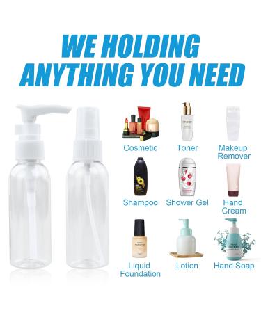 11-Piece Travel Bottle Set | Refillable Containers & Spray Bottles | Essential Travel Accessories for Cosmetics & Makeup - Buy Online on GoSupps.com