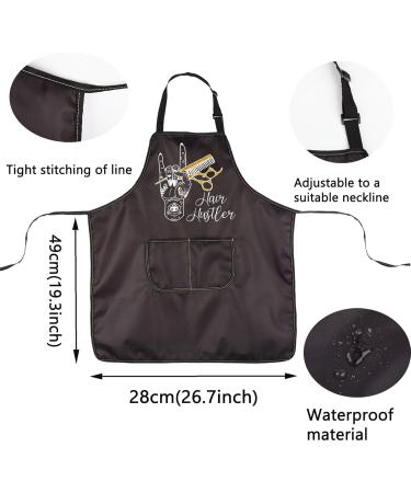 TOBGBE Hair Hustler Apron - Adjustable Cosmetologist & Barber Apron with Pockets | Perfect Hair Stylist Gift - Buy Online on GoSupps.com