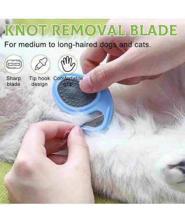 2-Piece Pet Knotting Comb Set | Steel Blade Cat Hair Removal Tool for Knots & Mats - Buy Online on GoSupps.com