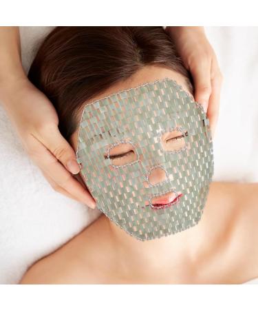 jojofuny Masque Visage Jade Naturel Rafra chissant pour Spa Apaisant les Poches et Irritations Nettoie Facilement - Buy Online on GoSupps.com