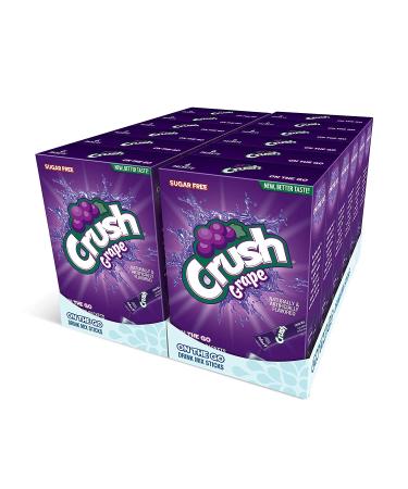 Crush- Powder Drink Mix - Sugar Free & Delicious (Grape, 72 Sticks)