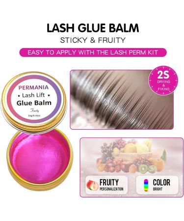 PERMANIA Lash Glue Balm 10g - Pink Peach | Strong Hold for Lash Lift & Brow Lamination Kit - Buy Online on GoSupps.com