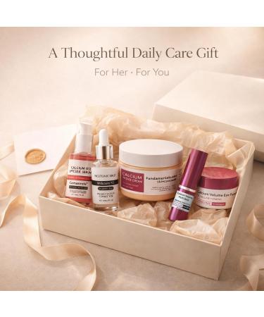 Calcium Daily Care Skin Set with Calcium Multi Balm Stick Gentle Firming & Moisture Routine for Smooth Comfortable-Looking Skin Daily Use Skincare Collection Travel-Friendly - Buy Online on GoSupps.com
