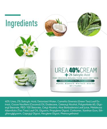 Foot Cream | 50g Repairing Cream for Dry and Cracked Feet - Gentle Moisturizing Care for Dry and Chapped Skin for Men and Women - Buy Online on GoSupps.com