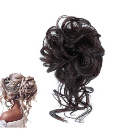 prinfantasy Scrunchy Scrunchie Bun Updo Hairpiece Hair Ribbon Ponytail Extensions Hair Extensions Wavy Curly Messy Hair Bun Donut Hair Chignons Hair Piece Wig GBFQ004 GBFQ004 One Size