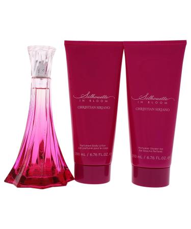 Christian Siriano Silhouette In Bloom for Women - 3 Pc Gift Set 3.4oz EDP Spray 6.7oz Perfumed Body Lotion 6.7oz Perfumed Shower Gel - Buy Online on GoSupps.com