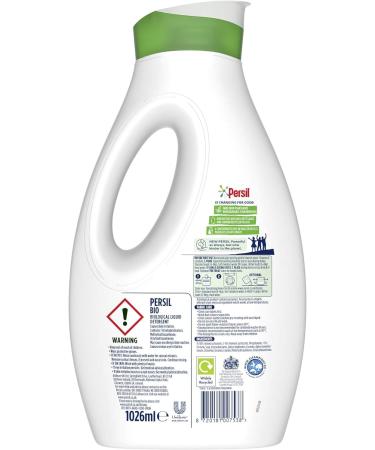 Persil Bio Laundry Detergent - 38 Washes, 1.026L | Stain Removal | 100% Recyclable Bottle - Buy Online on GoSupps.com