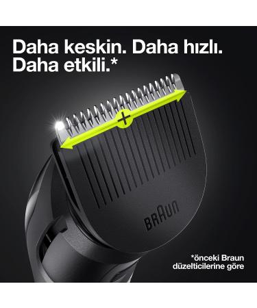 Procter Gamble Braun Beard Trimmer 3 BT3341 beard trimmer for men facial hair facial hair reliable blades 39 length settings blackgreen - Buy Online on GoSupps.com