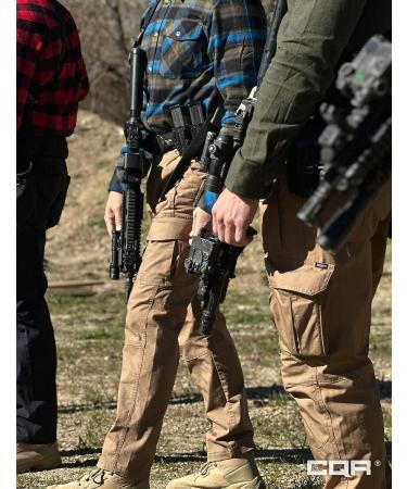CQR Men's Flex Stretch Tactical Pants - Water Resistant Ripstop Cargo Pants - Buy Online on GoSupps.com