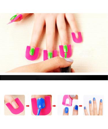 26pcs JIAMIAN Nail Polish Stencil & Cuticle Guard Set | Gel Nail Tips Forms | Anti-Spill Holder Clip Cap - Buy Online on GoSupps.com