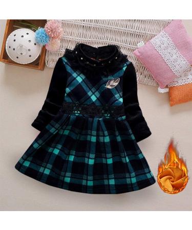 AMhomely Girl Baby Cashmere Dress 7-9 Years Green | Promotion Sale - Warm & Stylish - Buy Online on GoSupps.com