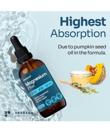 Magnesium Complex Plus 2 fl oz Liquid Drops - Advanced Magnesium Citrate Glycinate L-threonate with Vitamins B6 D C Supplement - High Potency 100% Absorption - 30-Day Supply - Buy Online on GoSupps.com