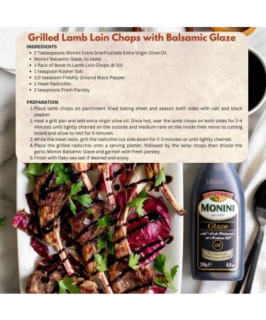 Monini Glaze with IGP Balsamic Vinegar of Modena 8.8 oz - Authentic Italian Flavors - 8.8 Ounce Bottle - Buy Online on GoSupps.com