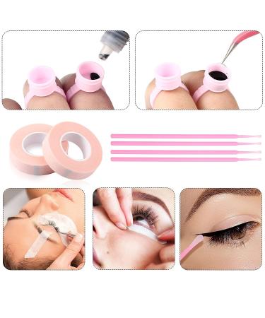 316 PCS Eyelash Extension Kit with Portable Air Conditioning Blower - Pink | Rechargeable Mini Fan, Mirror, Tapes, Tweezers & Brushes - Buy Online on GoSupps.com