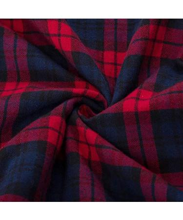 Men's Scottish Kilt - Red Checked Patchwork Classic Cut & Breathable | Medieval Streetwear - Buy Online on GoSupps.com
