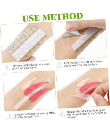 Sewroro 200 pi ces Palette Maquillage Adh sive Jetable Autocollants Transparents pour M lange Fond de Teint L vres et Correcteur Outils Cosm tiques Hygi niques Usage Unique - Buy Online on GoSupps.com