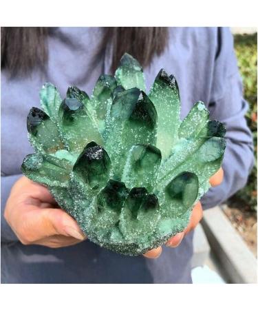 Natural Crystal Rough Crystal Cluster Green Phantom Quartz Crystal Cluster Specimen (Size : 800-900g) - Buy Online on GoSupps.com