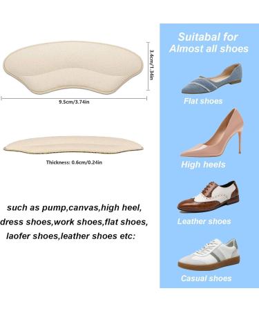 Heel Grips for Loose Shoes - Cushioned Inserts for Men & Women | Stop Heel Slip & Blisters - 8 Pairs - Buy Online on GoSupps.com