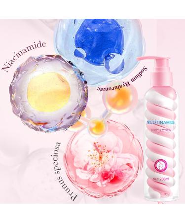 Nicotinamide Body Lotion Large-Capacity Nicotinamide Firming Body Cream Remove Dark Spots Moisturizing Body Lotion For Dry Skin Body Skin Care Smooth Skin Body Lotion For Women&Men 200ml - Buy Online on GoSupps.com