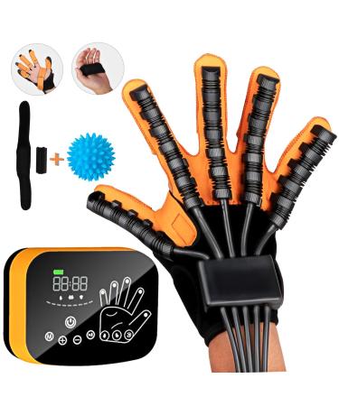 ZTGOJ Upgraded Rehabilitation Robot Gloves Stroke Recovery Arthritis Pain Relief Hemiplegia Finger Hand Exercisers Therapy Equipment (Right Hand-L)