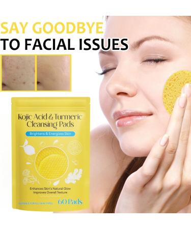 60 Pads Turmeric Kojic Acid Pads Turmeric Kojic Pads Turmeric Kojic Acid Cleansing Pads Foaming Exfoliating Pads Turmeric Exfoliating Foaming Pads Face Cleansing Pads Facial Cleansing Pads Face Pads - Buy Online on GoSupps.com