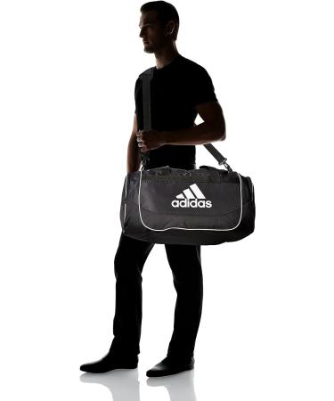 adidas Defense Medium Duffel Black - One Size | Sleek & Spacious Gym Bag - Buy Online on GoSupps.com
