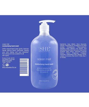 Om She Aromatherapy Moisturising Hand Wash - Ocean Mist | Luxurious Hydration for Your Skin | International Shipping Available - Buy Online on GoSupps.com