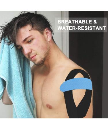 Deilin Kinesiology Tape 19.7ft Uncut Roll - Waterproof Therapeutic Sports Tape for Knee, Shoulder, Elbow - Latex Free, Breathable - 3 Rolls Blue - Buy Online on GoSupps.com