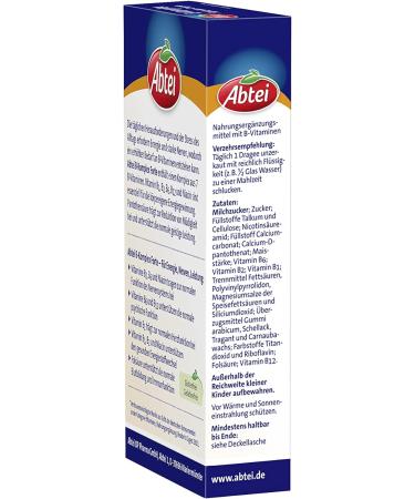 Buy Abtei B-Complex Forte - 50 Mini-Dragees for Optimal Health | International Shipping Available - Buy Online on GoSupps.com