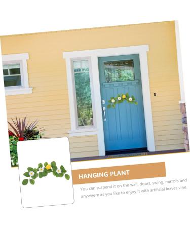 Zerodeko 10 Pcs Simulation Lemon Pendant Decor for Home Artificial Eucalyptus Leaves Wall Hooks Decorative Artificial Vines Flower Plants Faux Plants Plastic Pomegranate Fruit Household Yellowx5pcs 38x10cmx5pcs - Buy Online on GoSupps.com