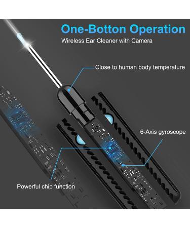 Ear Wax Removal Kit with 1080P Camera - Ear Cleaner Otoscope for iPhone, iPad, Android Phones - Buy Online on GoSupps.com